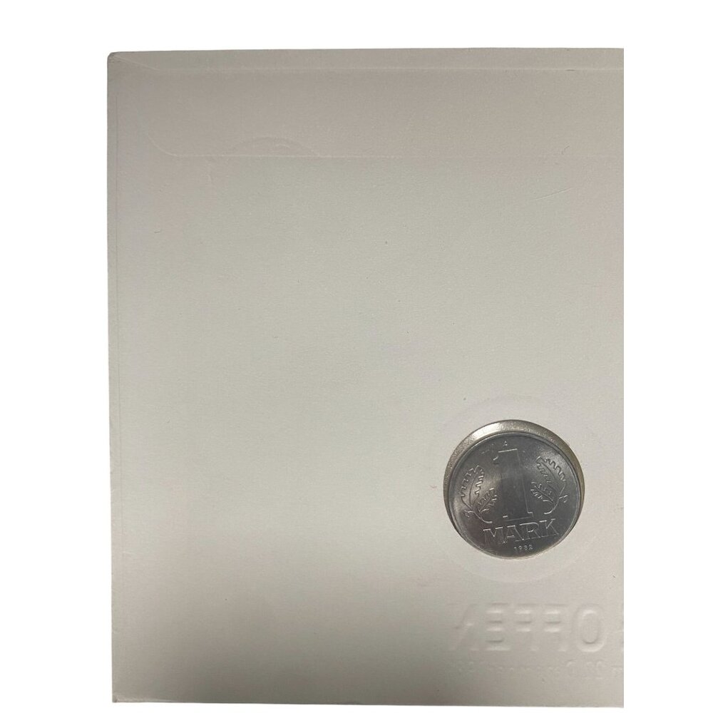 German 1 Deutsche Mark Coin 1989 Minted In A Capsule Display